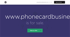 Desktop Screenshot of phonecardbusiness.com