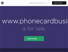 Tablet Screenshot of phonecardbusiness.com